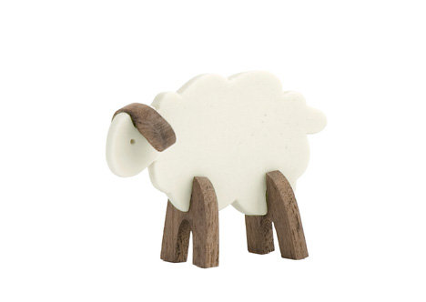 Sheep in walnut Muzo collectibles by Paige Russell