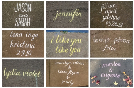 Name in Chalk by Mia Nolting